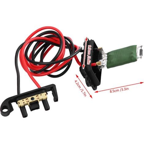 Varmeblæsermotor modstand, til Renault Clio MK3 III Modus 7701209803, Varmeblæser Modstand