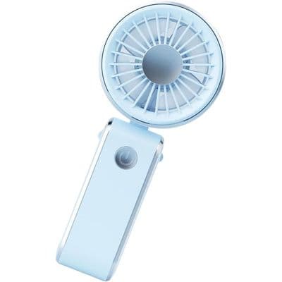 Mini bærbar ventilator - Rejse Camping - Sammenfoldelig bærbar køling - Udendørs kontor - Blå