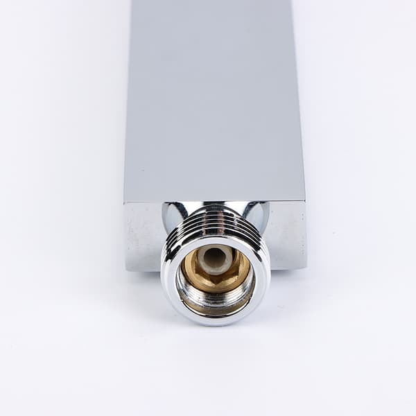 Rektangulær Kobberbelagt Lige Front Monobloc Brusehoved Håndbruser - 219*35*15mm