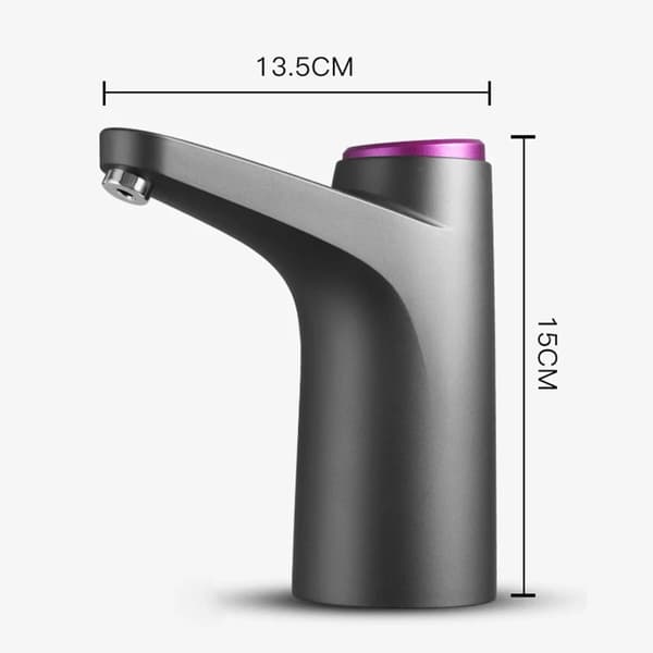 Automatisk Elektrisk Vattenpump Dispenser Touch Kontroll USB Laddning Dricksvattenbrytare - Svart
