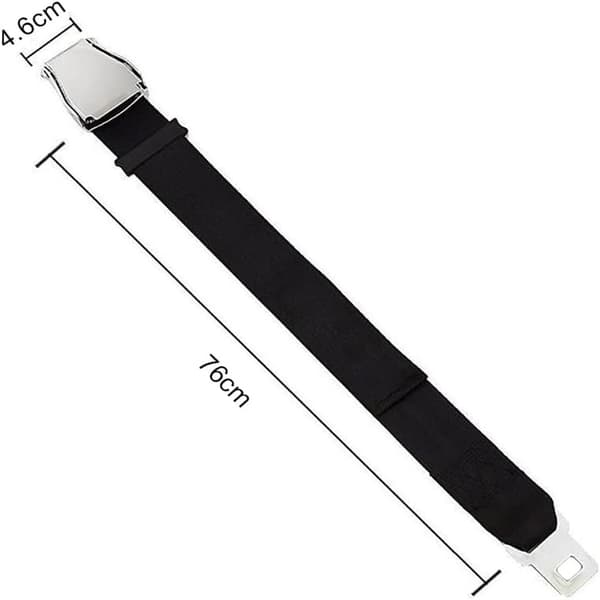 Flyseleforlænger Justerbar Flyseleforlængelse 25-76CM Sort