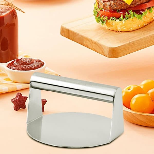 JZSH 304 Korvpress i rostfritt stål - Köttpress, Pannkaksform