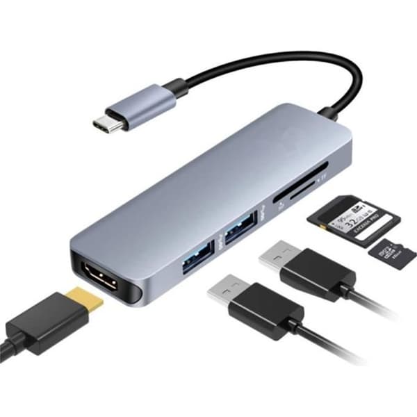 USB C Hub Adapter - SURENHAP - 5 i 1 - 4K HDMI - 2 USB 3.0 - MacBook Pro Kompatibel