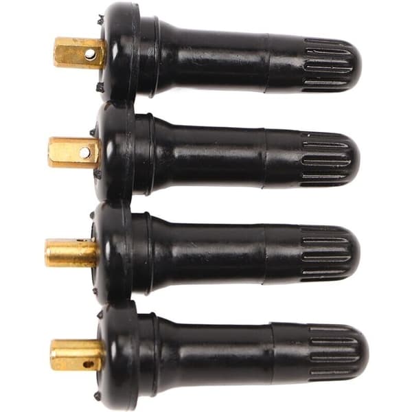 Lufttät däckventilspindel för Ford trycksensor – Slitstarkt gummi – 4-delat set – Enkel verktygsfri installation