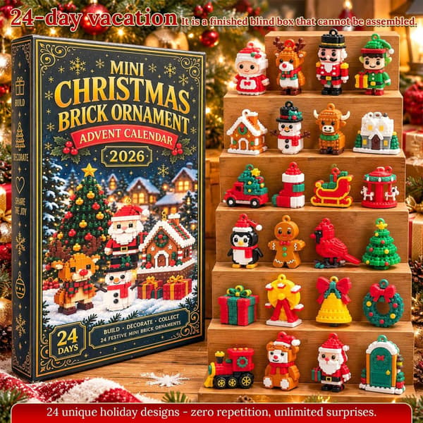 3D-printet julekalender 2026 til børn – Julekalender med 24 3D-figurer & juleophæng