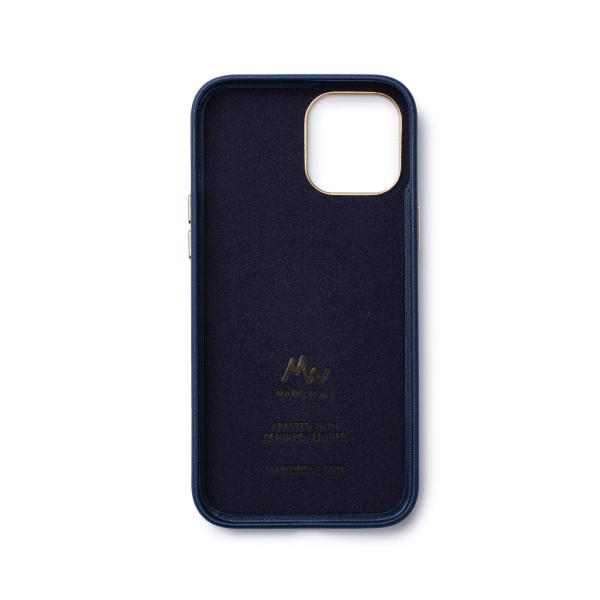 iPhone 12/12 Pro skal/mobilskal i läder/skinn - MagSafe - Marie Wolt Blue iPhone 12/12 Pro