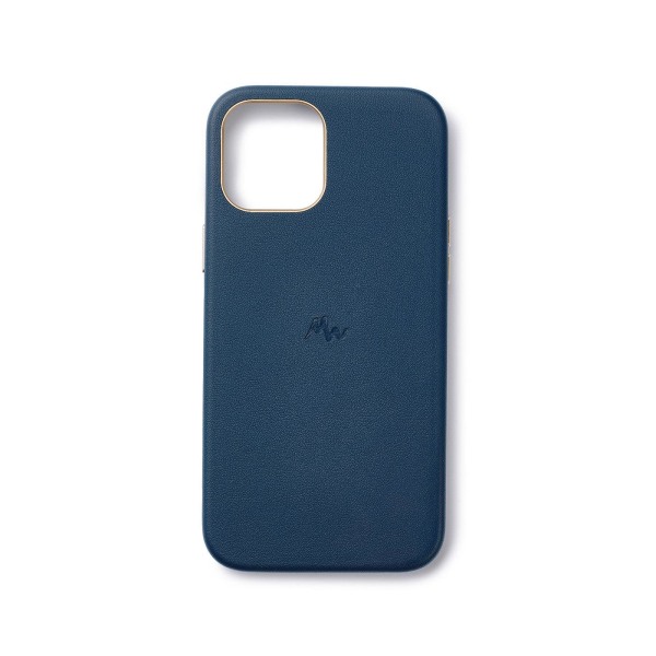 iPhone 12/12 Pro skal/mobilskal i läder/skinn - MagSafe - Marie Wolt Blue iPhone 12/12 Pro