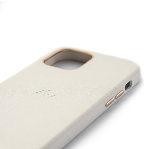 iPhone 12/12 Pro skal/mobilskal i läder/skinn - MagSafe - Marie Wolt White iPhone 12/12 Pro