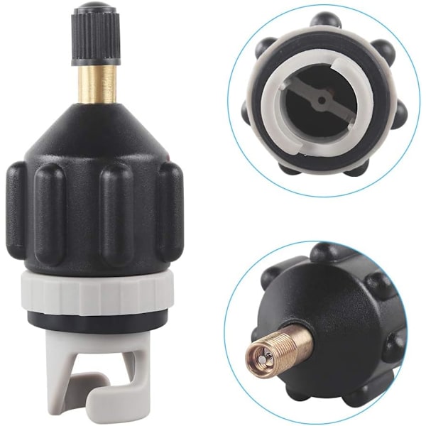 Sup-ventil-adapter, luftventil-adapter, uppblåsbar pumpadapter, båtpumpadapter för kanot, kajak, paddelbräda, uppblåsbar båt