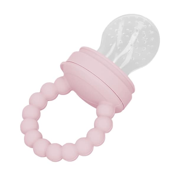 Ruokasyöttötutti, hedelmätutti, irrotettava monitoimisyöttölaite hedelmille (vaaleanpunainen) Pink