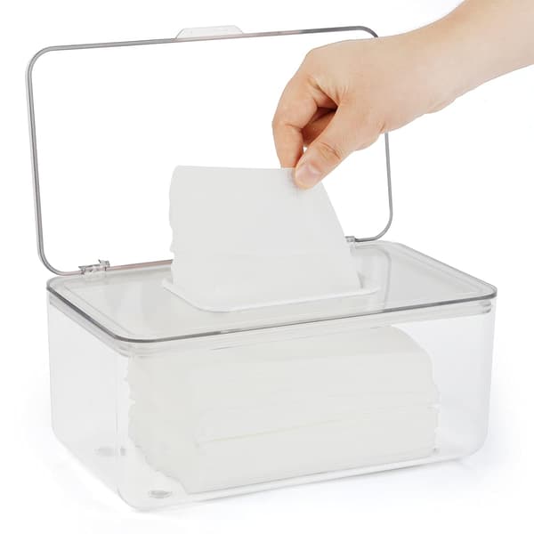 Vådservietdispenser Akryl Opbevaringsboks Vådservietbeholder (Transparent)