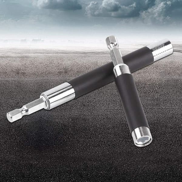 2 st Hex-skaft magnetiska skruvmejselbitar förlängningsstång adapter handhållen drivrutin