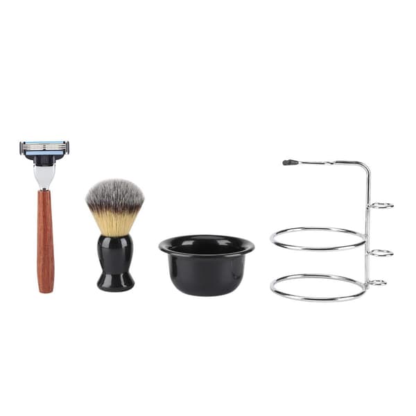 Barberkostholder Herrebarberingssett 100 % ren grevlingbarberkost