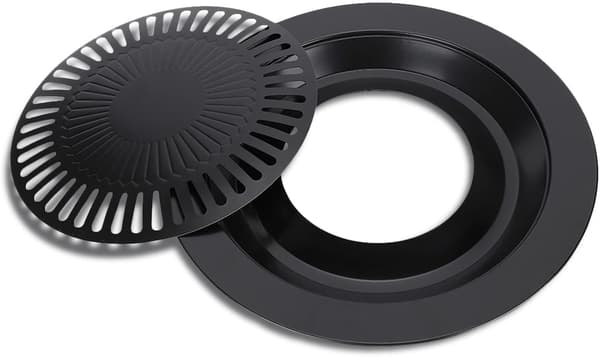 Røykfri grill inne, panne for komfyrpaneler grill grilltilbehør diameter 12,6 \"/9,8\"