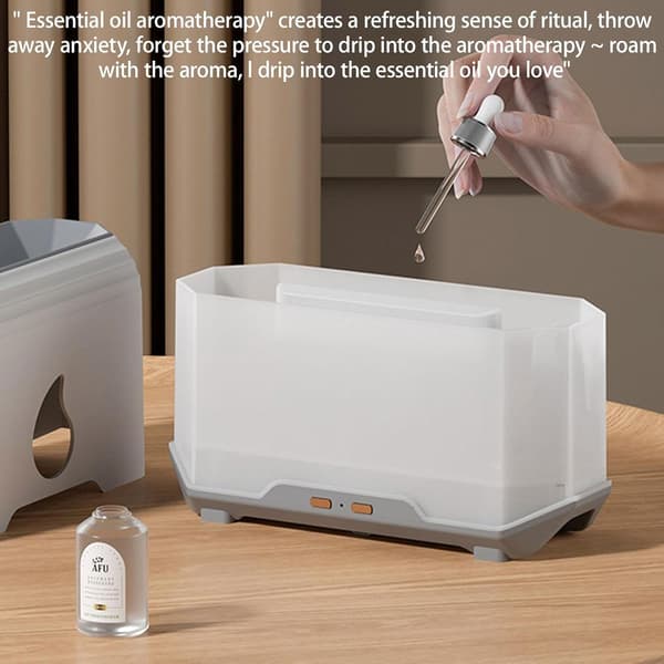 Cool Mist Aroma Diffuser - Flame Elektrisk Aroma Diffuser, Återanvändbar Elektrisk Aroma Aromaterapi