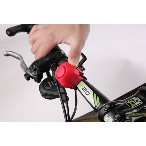 Elektronisk cykelhorn cykelstyre larmring röd