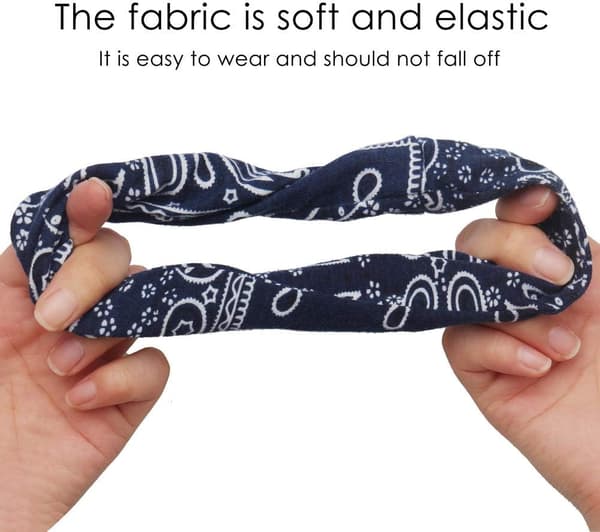 Bandana Stof Hår Scrunchies Hårelastikker, Elastiske Hårelastikker Dame Tilbehør