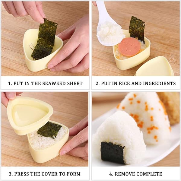 Trekantet Onigiri Form Onigiri Form DIY Japansk Bento 2 Stykker