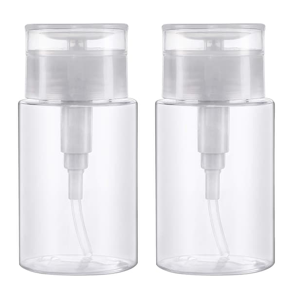 Trykk sminkefjernerflaske 200ml parfymeforstøver tom pumpedispenser 2 stk
