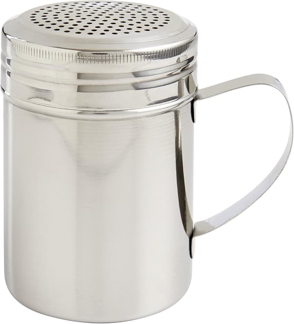 Krydderkrukke i rustfritt stål, krydderdispenser, perforert pepperbøsse