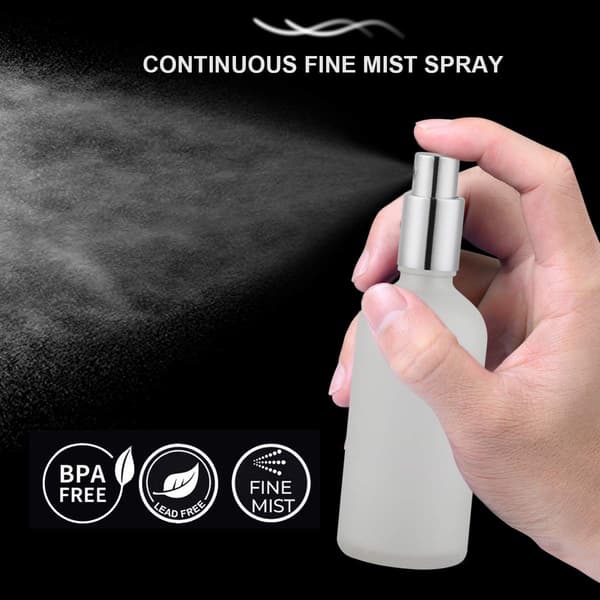 100 ml Tom Frostet Glas Sprayflaske, Parfume Atomizer, Fin Spray (2-pak)