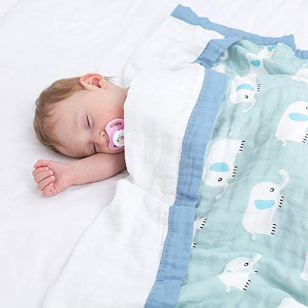 Mjuk baby 6 lager bomull dusch wrap handdukar gasbind badhandduk sommar småbarn täcken color 1 120*150CM