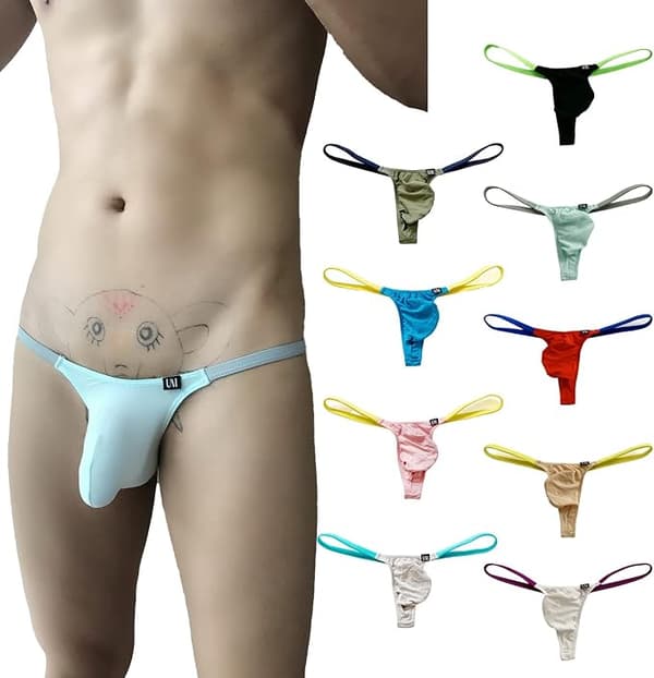 Herre lavt liv Thong Modal U Konveks Stretch Bikini Truser