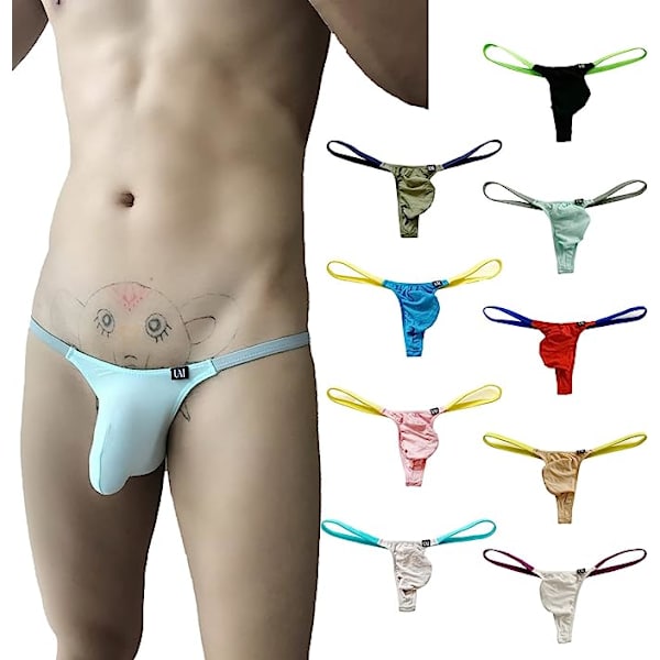 Herrlåga midjeresning Thong Modal U Convex Stretch Bikini Briefs