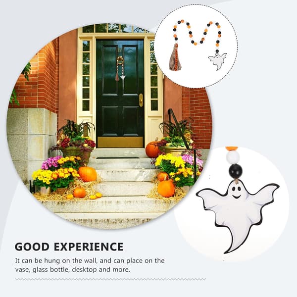 Halloween Træperler Rustik Bondegård Bønneperle Væghængende Indretning