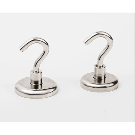 Magnetkrog, kraftig magnet, robust loftskrog, 4 magnetiske kroge E12