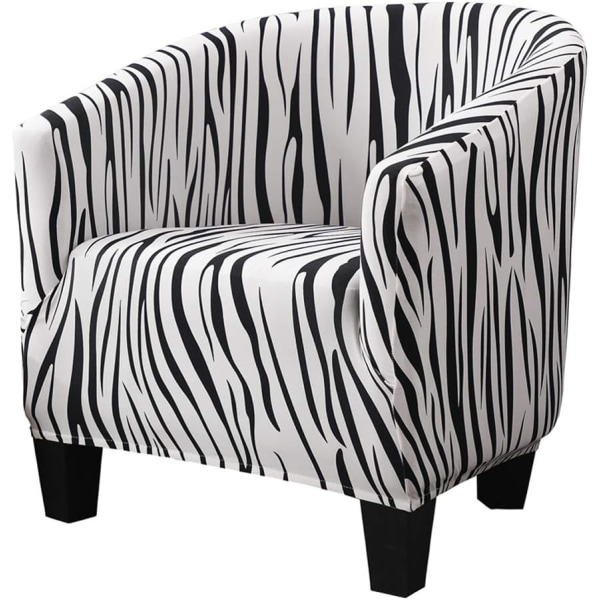 Zebra mönstrad avtagbar tvättbar tyg slät stretch tyg sätesöverdrag