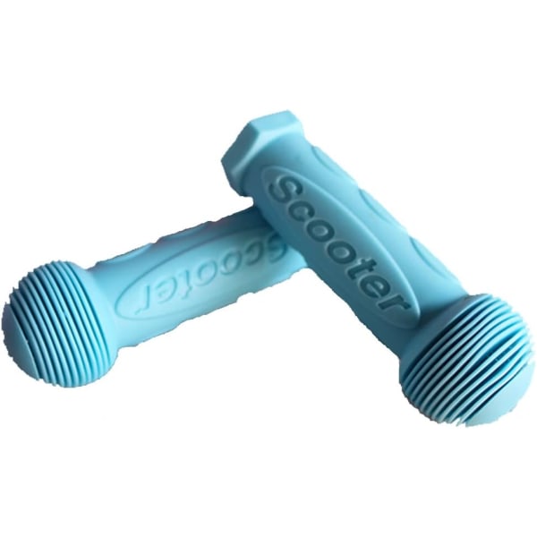 Ett par gummiskoterhandtag utbytesgrepp för Mini eller Maxi Micro Scooter (blå) Blue