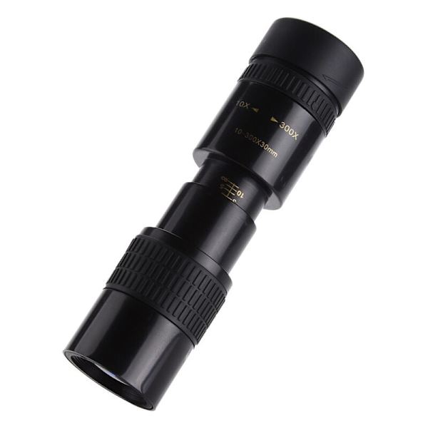 Monokulär teleskop, kraftfullt stjärnskådarmonokulär, professionell 10-300x30mm supertelezoom monokulär bärbar teleskop