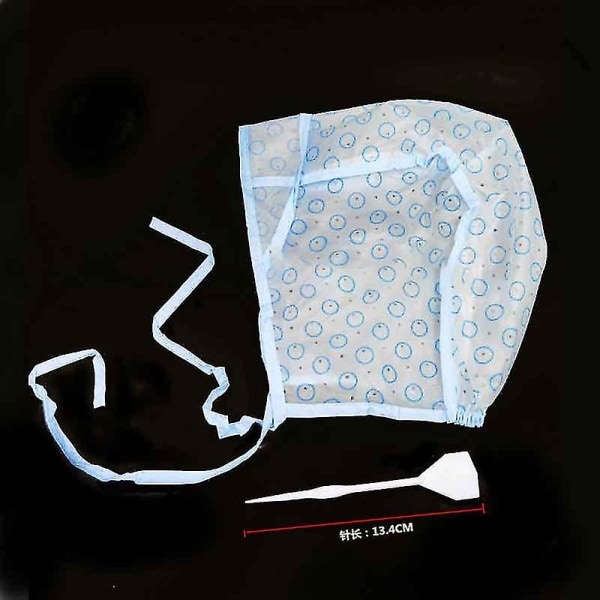 12 st hårfärgningsmössor med 12 st plasthakar, engångs lutande mössa