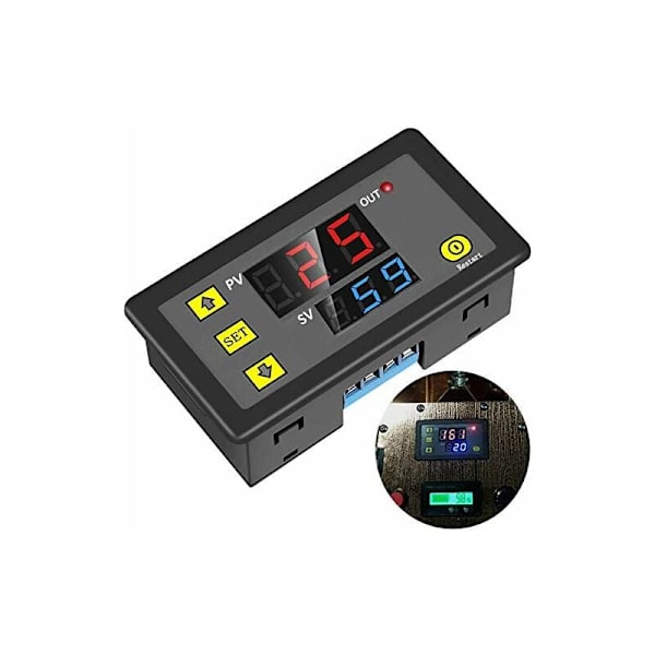 DC 12V 20A Digital Programmerbar Relä Timer Tidscykel Fördröjningsbrytare Modul