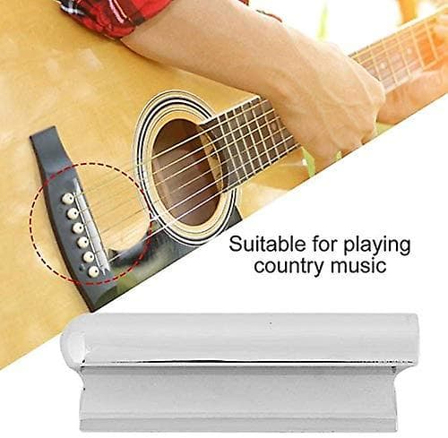 Gitarr Slide Tone Bar i Rostfritt Stål för Elektriska Gitarrer Strängsliders Bärbara Gitarrdlar