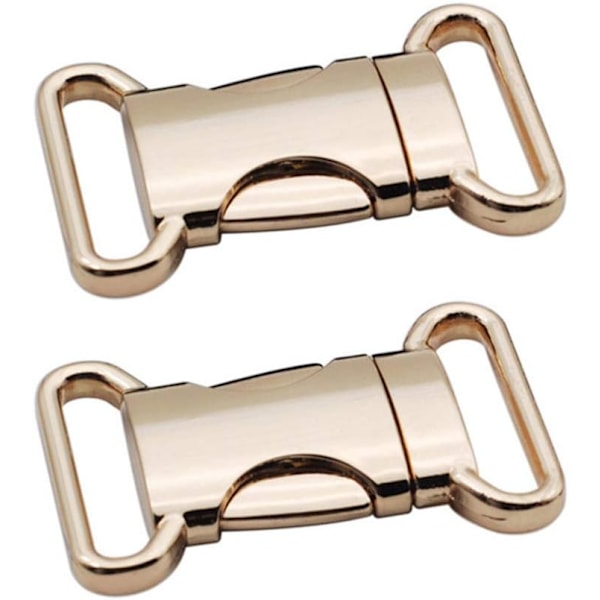 2 st Metall Sidosläppspännen Justerbara Snabbspännen DIY Hantverkstillbehör (Gyllene) gold