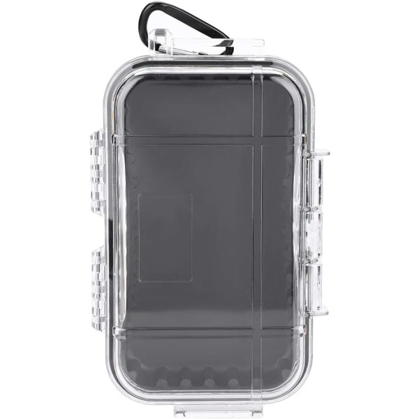 Vattentät förvaringsbox för utomhusbruk, lufttät hård skal våt torr box bärbox fiskeutrustning organisation (transparent) Transparent