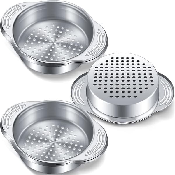 Fødevarefilter i rustfrit stål, dåseoliefilter, køkkenredskaber, 3 stk.