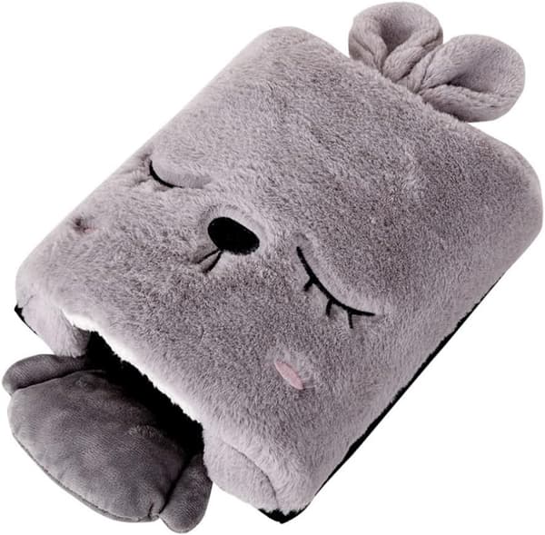 Vinter Cartoon USB handvärmare pad med tid switch temperaturjustering (A stil) Grey