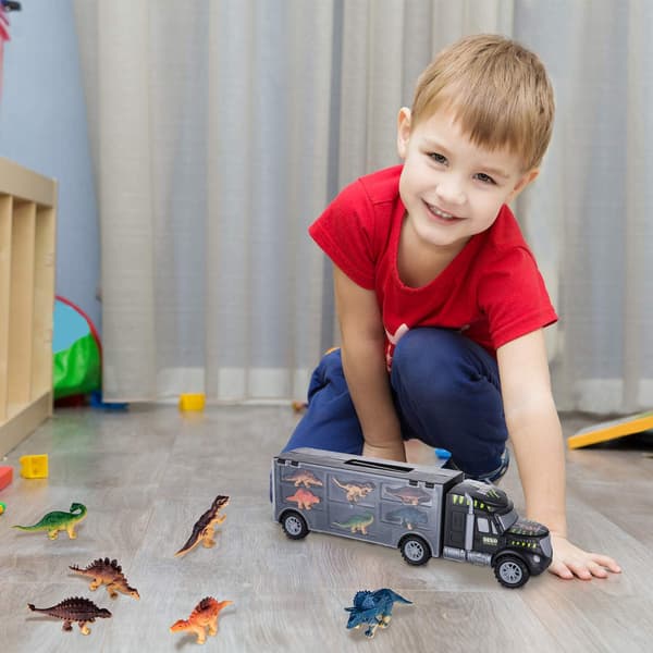 Dinosaurtransportlekesett for barn (3 - 8 år) 1 stk