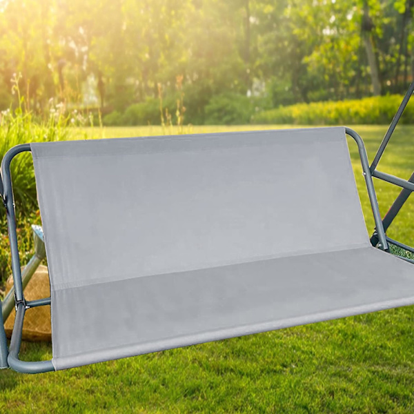 Ersättningsskydd för gungstol i trädgården, slitstarkt 600D Oxford-tyg, vattentätt (138 * 50 * 50 cm (grå)) 138*50*50cm