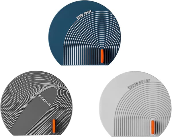 3-pack silikonavloppsplugg, silikonbadkarspropp, badrumscylinderpropp, kökshandfat