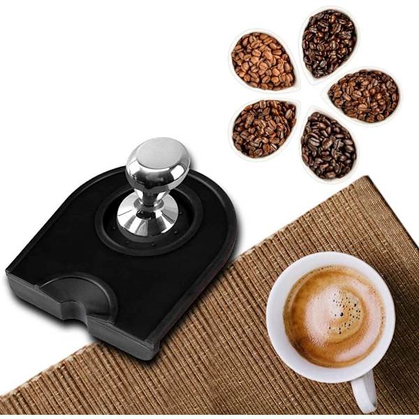 Multifunktionell halkfri slitstark kaffebryggare i silikon (svart) black