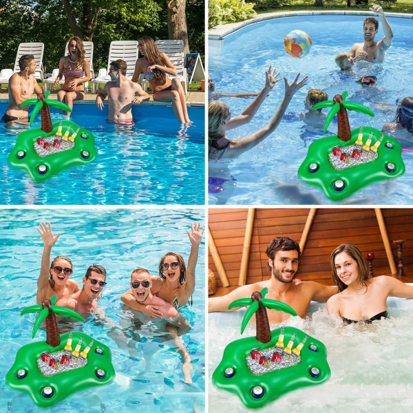 Drink Holder Pool Uppblåsbar Pool Bar Uppblåsbar Pool Drink Holder Flytande（kokospalm） Color 2