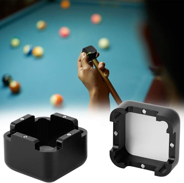 Poolkridtholder Aluminium Bærbar Mini Magnetisk Poolkridtholder Billardkridtholder