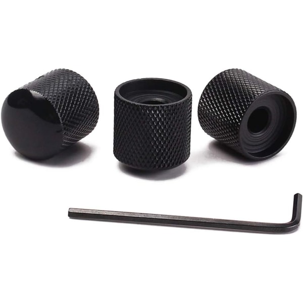 Precision Gitarrknoppar 6,0 mm Diameter (3-pack) - Svart black