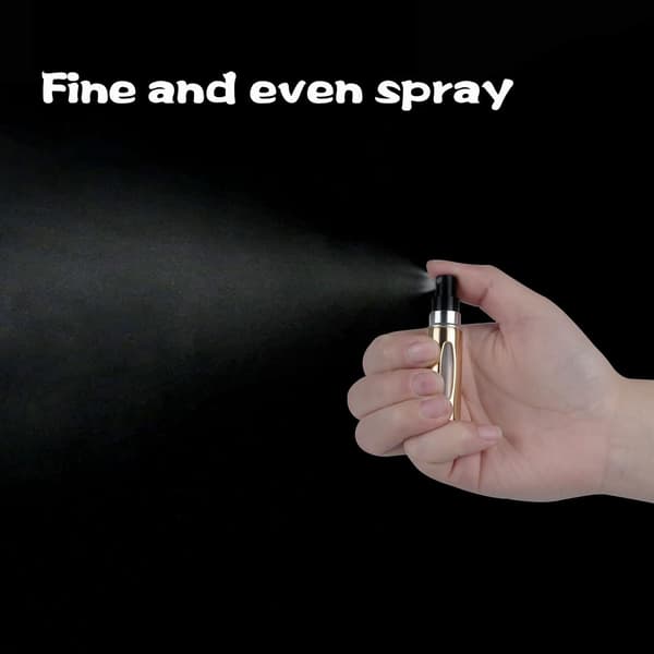 2 stk påfyllbare parfymeflasker, bærbar mini separat parfymeflaske, reise- og utfluktspraydispensere 5 ml/0,2 oz (gull) Gold