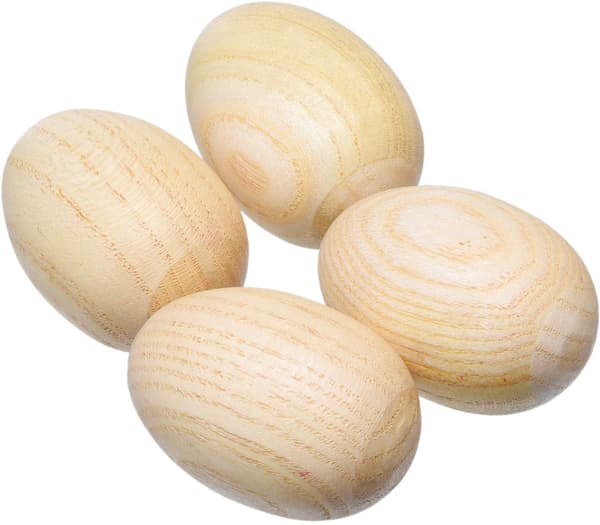 Barnas naturlige tre egg shaker musikkinstrument 4 stk