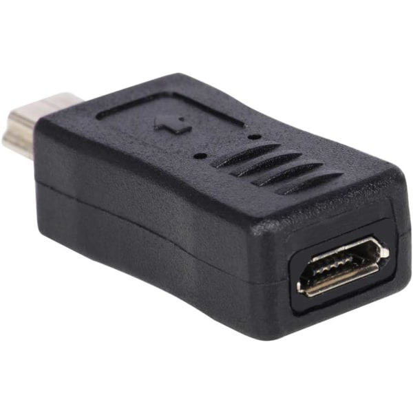 Mini USB hane till Micro USB hona B-typ laddningsadapterkonverter